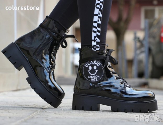 Равни боти - черни - SM3, снимка 2 - Дамски боти - 37718654