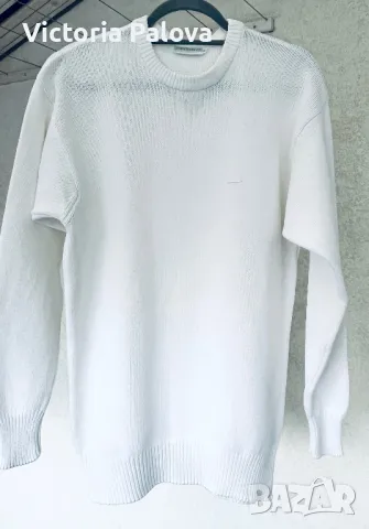 Бял пуловер/ блуза унисекс LAURA BERLUCCHI, COS, снимка 4 - Блузи с дълъг ръкав и пуловери - 48389666