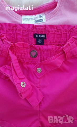 Къси панталонки и тениска 9-12 месеца , снимка 5 - Комплекти за бебе - 32991640