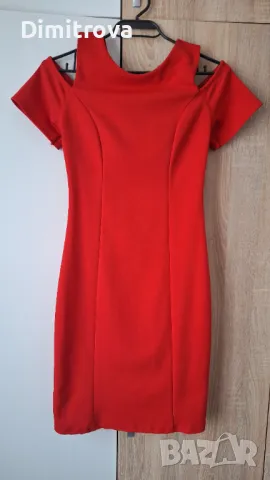 Официална червена рокля , снимка 4 - Рокли - 50094896