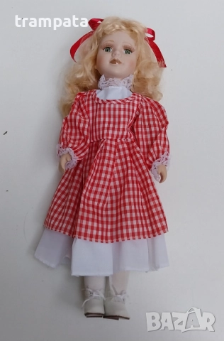 ТОП ОФЕРТА -50%  Немска Порцеланова кукла ,ръчно рисувана., снимка 4 - Колекции - 52326069