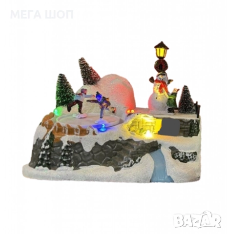 Светеща Коледна декорация с Дядо Коледа или Снежен човек – Празнична магия за вашия дом, снимка 2 - Декорация за дома - 52590056