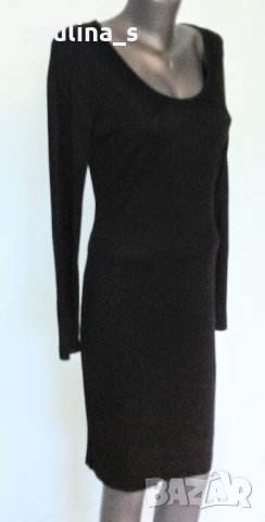 "Малка Черна Рокля" / парти рокля / рокля за офис или повод с дълъг ръкав / голям размер , снимка 1 - Рокли - 26774584