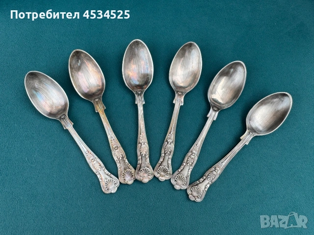 🥄 Посребрени лъжички Kings pattern – малко бижу за вашата любима чаша кафе или чай