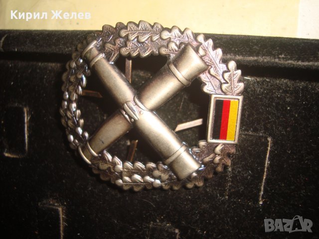 НЕМСКА АРТИЛЕРИЙСКА РЯДКА СТАРА КОКАРДА МЕСИНГОВА 21106, снимка 4 - Колекции - 32659244