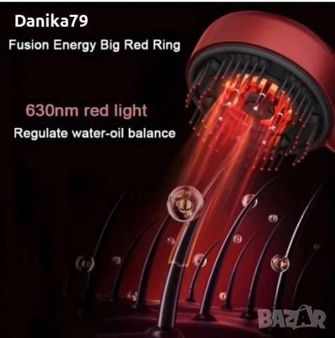 Електрическа инфрачервена четка за растеж на коса, снимка 2 - Аксесоари за коса - 52330615