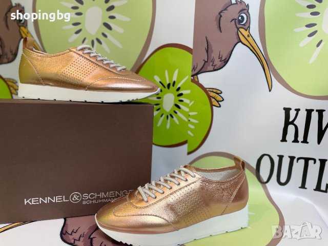 LUX Дамски обувки  Kennel & Schmenger Rose Gold естествена кожа, снимка 1 - Маратонки - 40493333