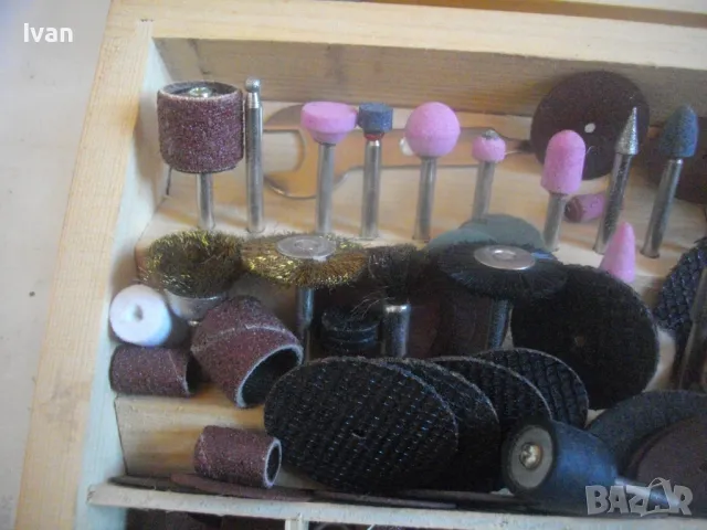 НОВ НЕМСКИ ОРИГИНАЛЕН КОМПЛЕКТ АКСЕСОАРИ ЗА МАШИНА МИНИ ДРЕЛКА ШЛИФОВАЛКА ПРАВ ШЛАЙФ НАД 100 БРОЯ , снимка 11 - Други инструменти - 48922809