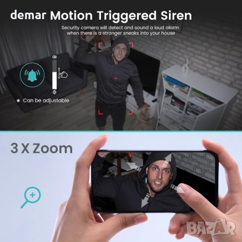 Камера за домашни любимци litokam, Камера за домашна охрана на закрито, снимка 6 - IP камери - 43972477