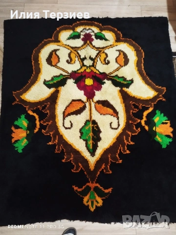 Ръчно тъкан вълнен китеник (губер) с богат флорален мотив – 170х200 см, снимка 2 - Покривки за легло - 53566904