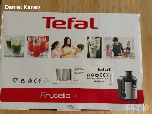 Сокоизтисквачка Tefal Frutelia Metal ZE420, снимка 11 - Сокоизстисквачки и цитрус преси - 51570045
