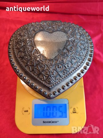 Стара Голяма Посребрена Барокова Кутия за Бижута, снимка 7 - Антикварни и старинни предмети - 48232423