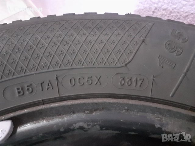 Зимни гуми Kleber с джанти 15 цола, снимка 6 - Гуми и джанти - 52502089