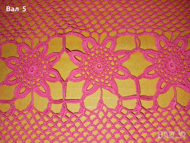 Голяма плетена на една кука покривка за маса 120 / 190 см, снимка 6 - Антикварни и старинни предмети - 52295469