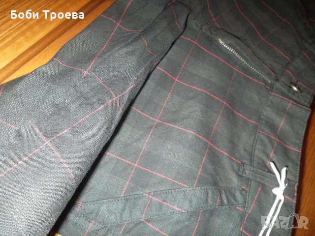 Спортно-елегантен стил с панталон каре в черно и кафяво,внос от Итали, снимка 6 - Панталони - 26581193