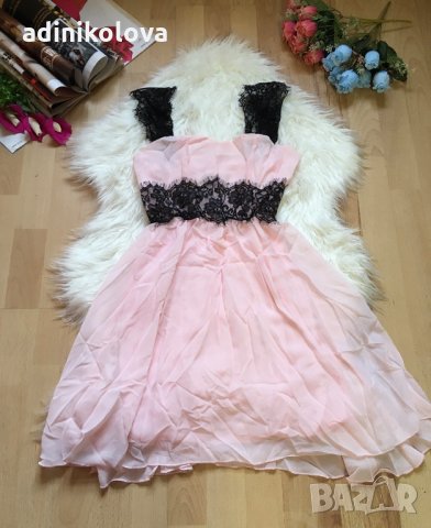 Нова розова рокля с дантела, снимка 5 - Рокли - 9385779
