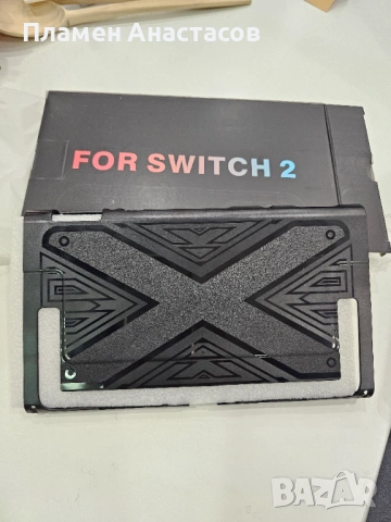 Nintendo Switch 2 Grip Case – тънък защитен кейс с X-pattern дизайн за конзола и Joy-Cons, черен, снимка 9 - Аксесоари - 53508660