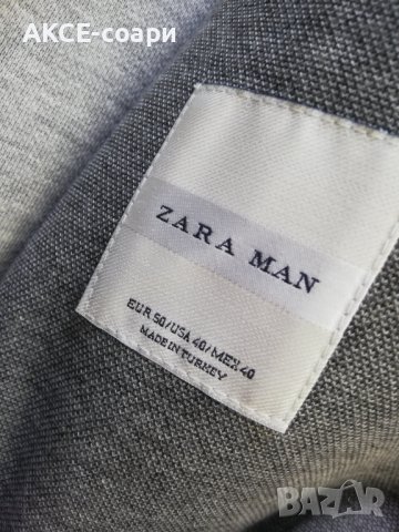 Мъжко сако Zara, М/L, Отлично! , снимка 3 - Сака - 40587209