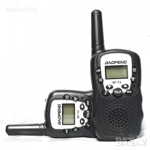 Радиостанция Уоки Токи Baofeng T3 – Комплект от 2 броя, снимка 2 - Екипировка - 38860037