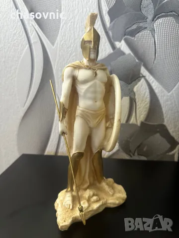 Статуетка Леонид Спарта 300 от алабастър – символ на храбростта / фигура , снимка 11 - Колекции - 49976130