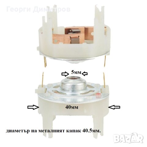 четки и четкодържател за акумулаторни машини Parkside с капсулован двигател RS775 RS750 RS755, снимка 4 - Винтоверти - 43035940