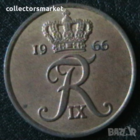 5 оре 1966, Дания, снимка 2 - Нумизматика и бонистика - 28377721