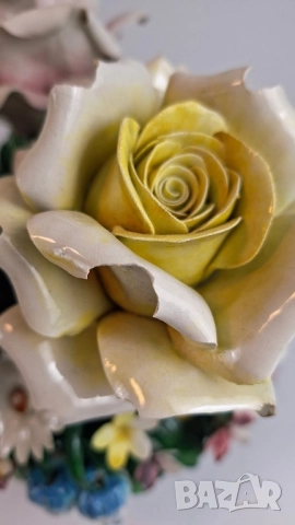 Порцеланово цвете - Capodimonte, снимка 6 - Декорация за дома - 52068867