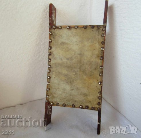 стар музикален ударен инструмент барабан, гълъб птица, кожа и дърво ваза Патагония, кожен кон, хамут, снимка 5 - Декорация за дома - 28907670