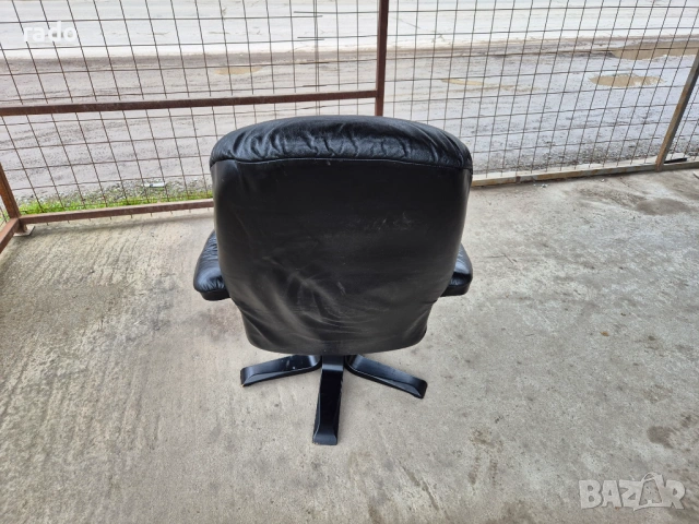 Кожен Релакс Стол/Фотьойл/Кресло , снимка 4 - Дивани и мека мебел - 53429659