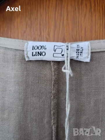 Нова 100% лен рокля 2-3ХЛ