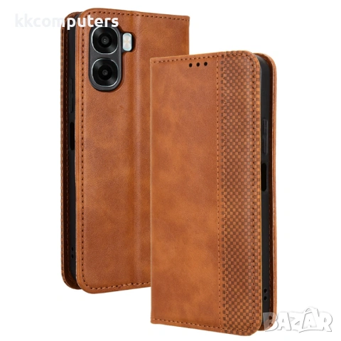 Кожен Калъф Портфейл за Oppo A6x 5G / A6x 4G - Ретро дизайн, Магнитен, Стойка, Слотове за Карти, Вкл, снимка 2 - Резервни части за телефони - 53564015