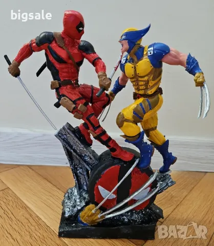 Колекционерска екшън фигура Deadpool Wolverine Marvel ръчна изработка