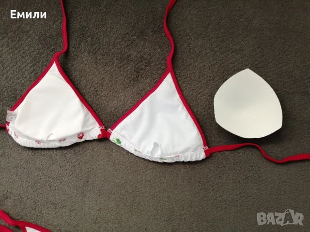 Нов комплект дамски бански от две части с принт черешки р-р M, L, XL, снимка 16 - Бански костюми - 50899453