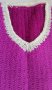 Детски ръчно плетен пуловер нов лилав 12 - 14 год, снимка 2