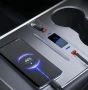 Разширителен Хъб за Tesla Model 3/Y 2021–2024, 2xUSB-C, 2xUSB-A, Бързо Зареждане, Лесно Фиксиране!, снимка 4