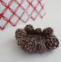 3d Свещник с шишарки поставка за свещ силиконов молд форма гипс декор, снимка 2