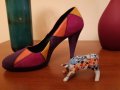 Токчета ала Гауди стил-цветно:) И Barracuda, И Лорена естествена кожа,велур и лак- над 45% отстъпка, снимка 1 - Дамски елегантни обувки - 32317249