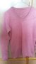 Дамски пролетен пуловер цикламен, с остро деколте , снимка 2