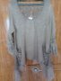 Сива блузка с дълги ръкави, снимка 1 - Блузи с дълъг ръкав и пуловери - 43424439