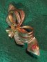 СТАРИННА БРОНЗОВА с ПОЗЛАТА СКЪПОЦЕННА АРТ ДЕКО МАЙСТОРСКА БРОШКА ПАНДЕЛКА РЕТРО БИЖУ 27942, снимка 12