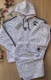 дамски ватиран екип в бяло и бежово, снимка 3