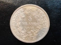 СРЕБРО Франция 5 франка 1873, снимка 1