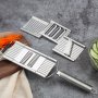 Кухненски инструмент за ренде с дръжка и три приставки / Материал: Неръждаема стомана; Приставки: 3 