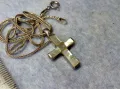 КРАСИВО СЕДЕФЕНО СРЕБЪРНО КРЪСТЧЕ със СТИЛНА СРЕБЪРНА ВЕРИЖКА - СРЕБРО 925 ПРОБА 39999, снимка 3