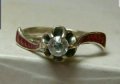 Стар Руски Сребърен пръстен 1940-1950 година , снимка 1