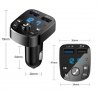 Двойно USB зарядно за кола 3.1A 1A 2 порта USB MP3 музикален плейър поддръжка tf / u диск Нов LED FM, снимка 8
