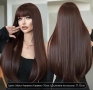 Кестенява луксозна  перука , снимка 1