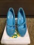 Обувки официални сини 36 номер, снимка 1 - Дамски обувки на ток - 32954200