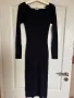 нова по тялото вискоза еластична спортно елегантна черна еластична рокля рипс рипсена цепка , снимка 1