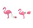 Флашка 32 гб Розово Фламинго , USB птица Фламинго, снимка 1 - USB Flash памети - 43883540